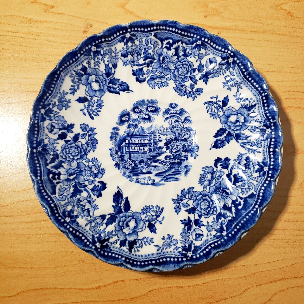 Vintage Tonquin By Myott Blue Saucer